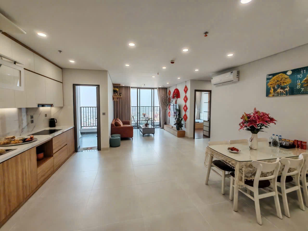 Nội thất thực tế căn 2 Phòng Ngủ 89,5m² Khai Sơn City