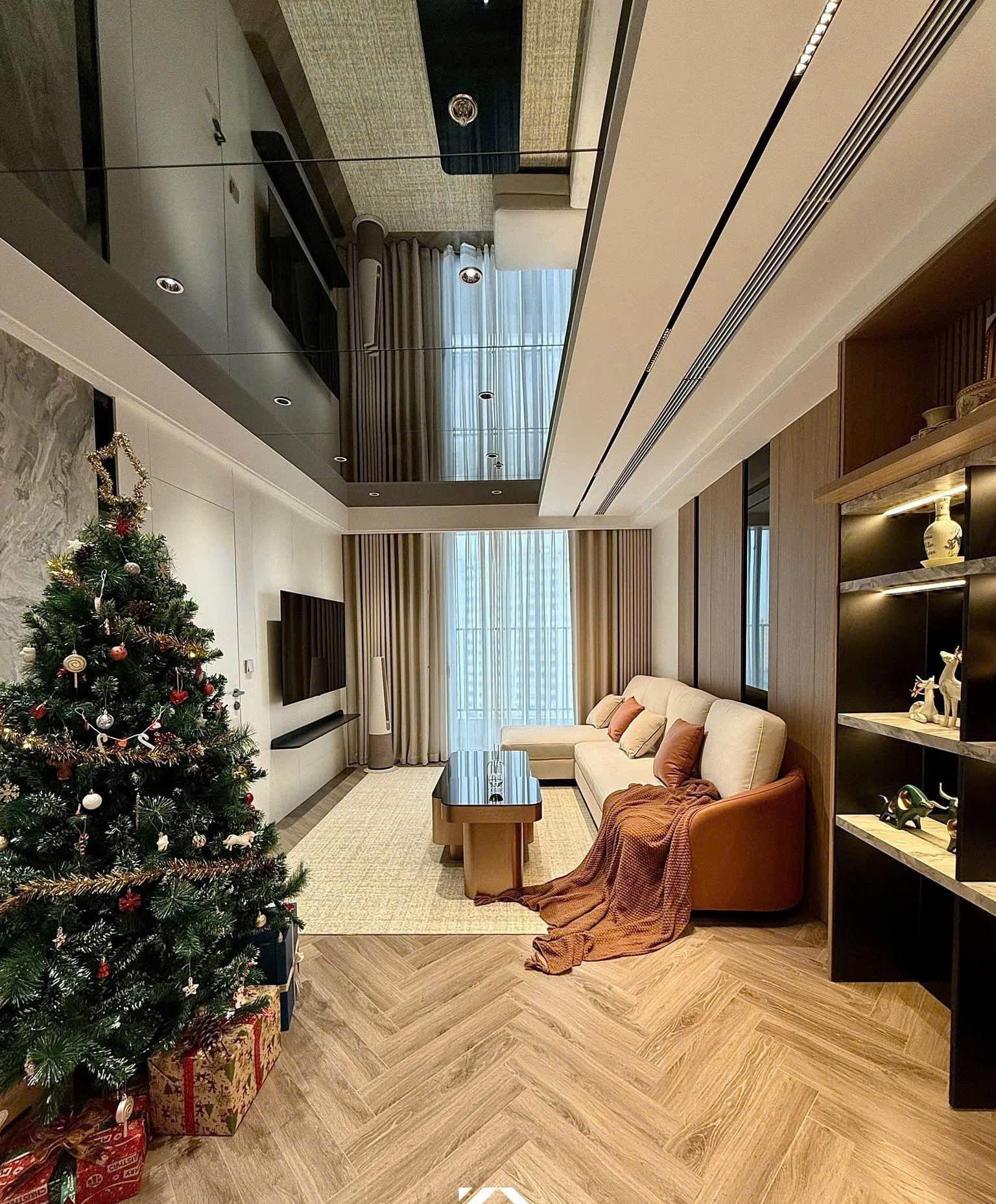 Nội thất thực tế căn 3 Phòng Ngủ 101m² Hướng Đông Nam Khai Sơn City